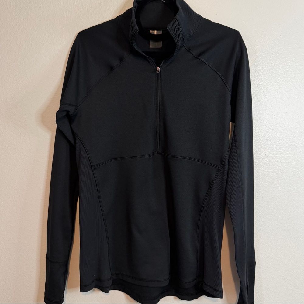 CALIA by Carrie Underwood Half Zip Pullover Track Jacket Black Size Large Womens